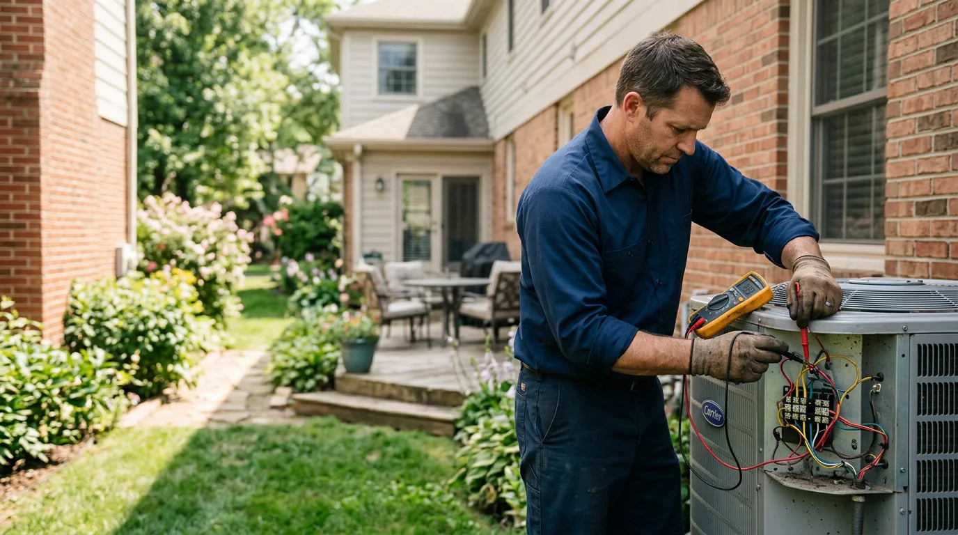 HVAC technician working near Columbiaville, MI